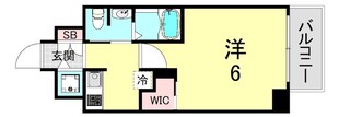 阿波座駅 徒歩5分 7階の物件間取画像